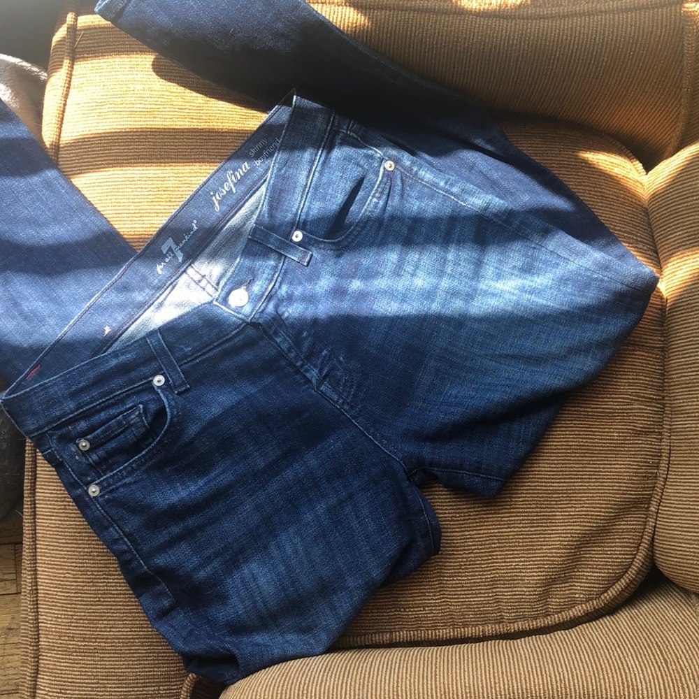 7 for all mankind high rise skinny